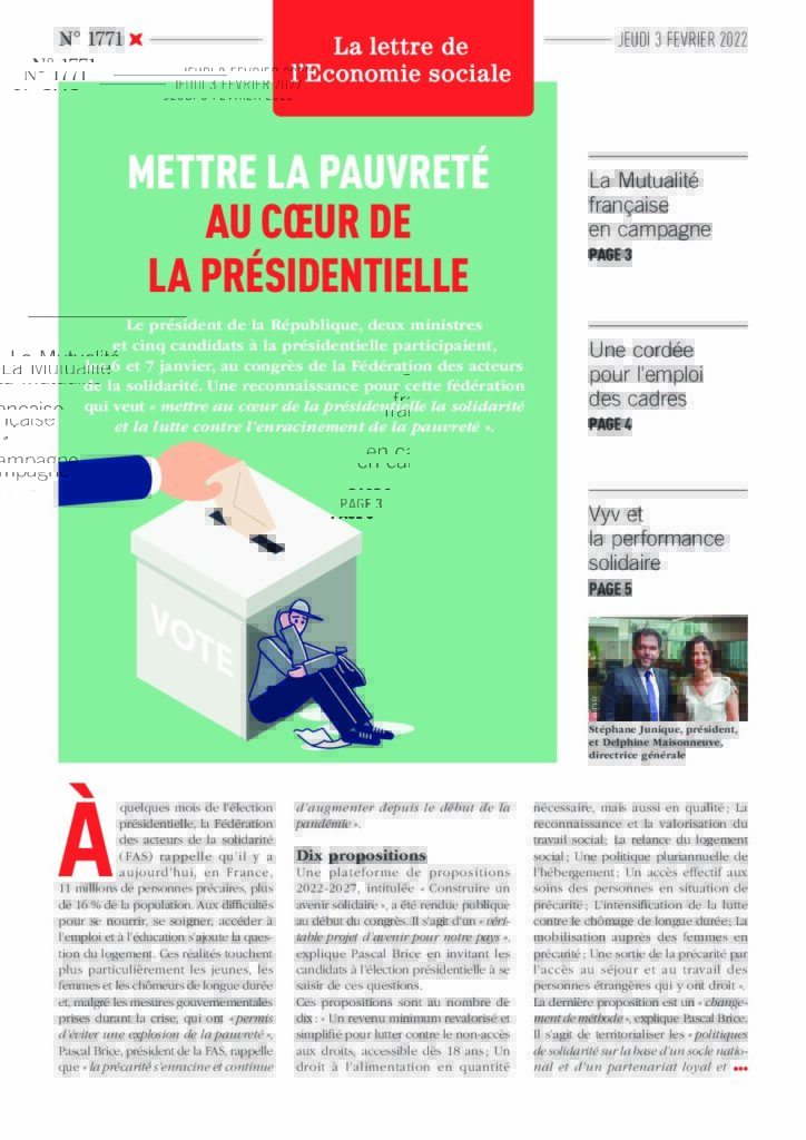Mettre la pauvreté au cœur de la présidentielle