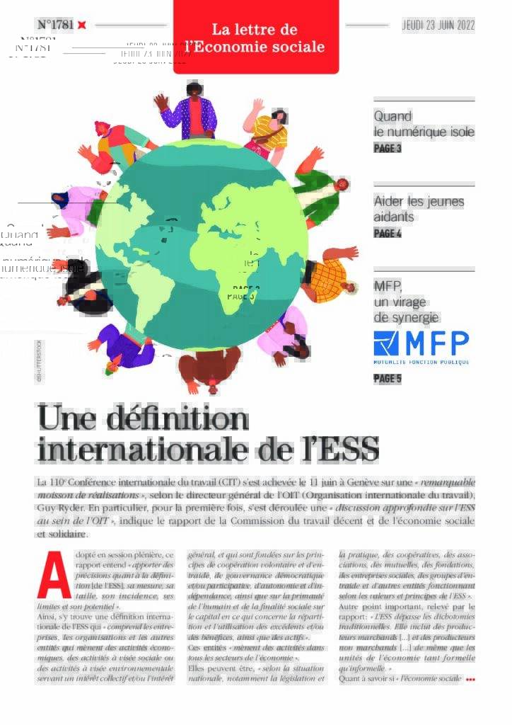 Une définition internationale de l’ESS