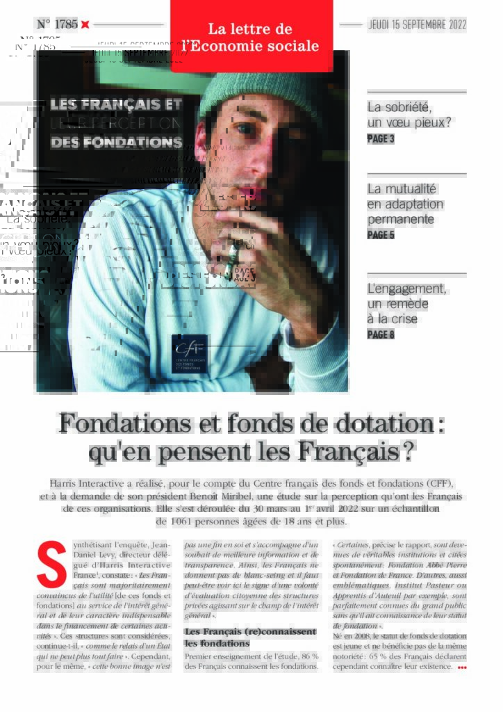 Fondations et fonds de dotation : qu'en pensent les Français ?