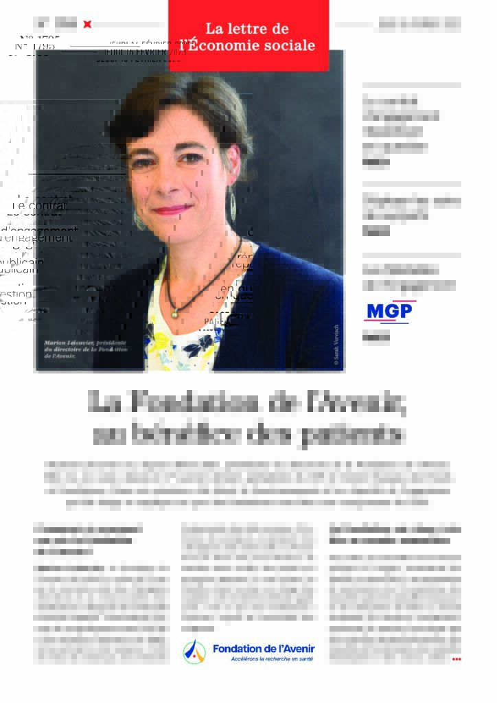 La Fondation de l'Avenir, au bénéfice des patients