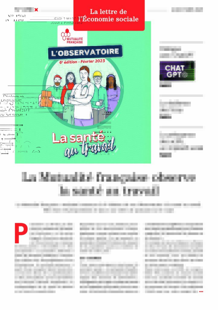 La Mutualité française observe la santé au travail