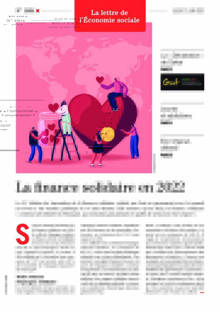 La finance solidaire en 2022