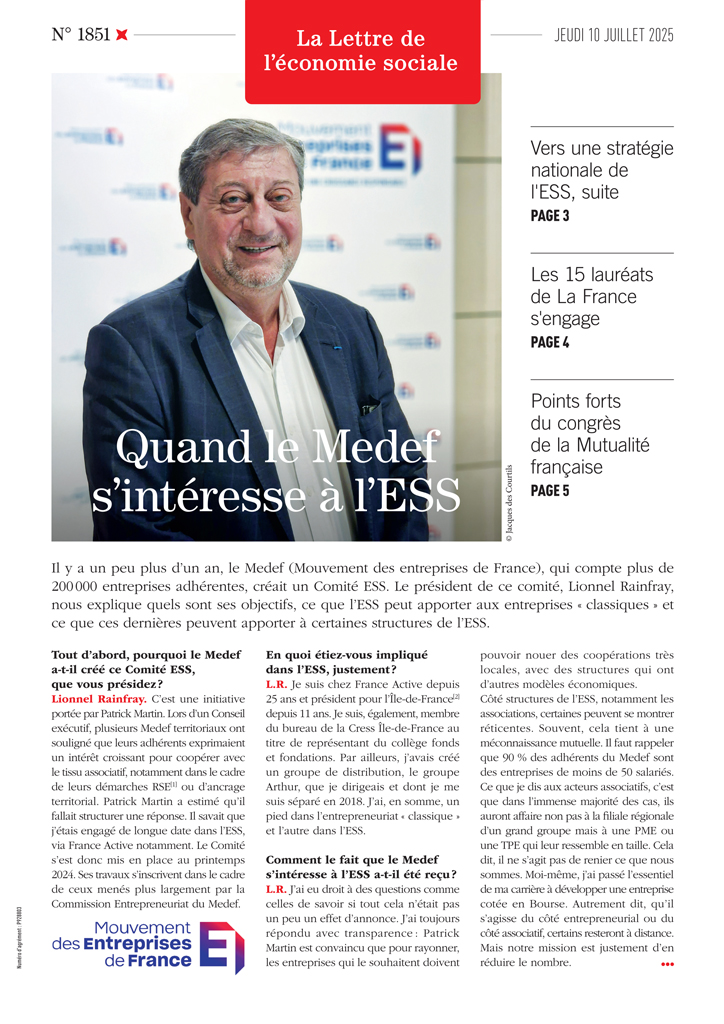 Quand le Medef s'intéresse à l'ESS