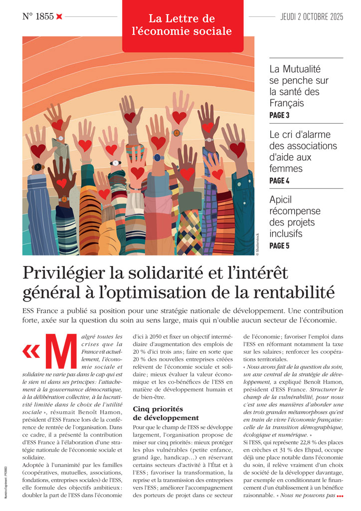 Privilégier la solidarité et l'intérêt général à l'optimisation de la rentabilité