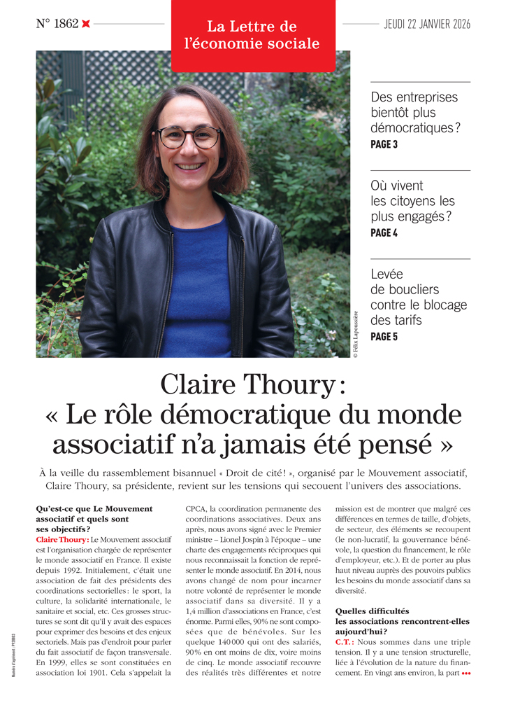 Claire Thoury: « Le rôle démocratique du monde associatif n'a jamais été pensé »
