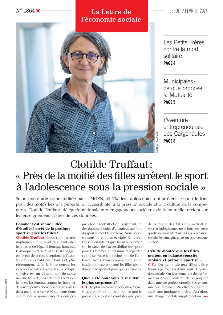Clotilde Truffaut : « Près de la moitié des filles arrêtent le sport à l'adolescence sous la pression sociale »