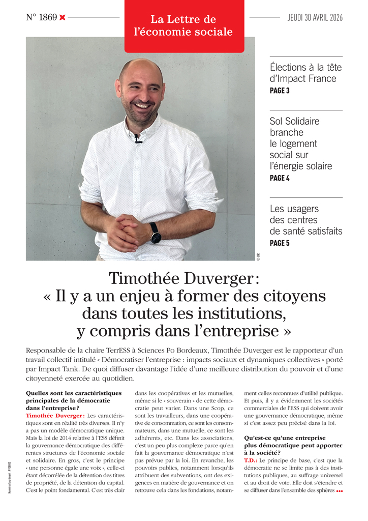 Timothée Duverger : « Il y a un enjeu à former des citoyens dans toutes les institutions, y compris dans l'entreprise »