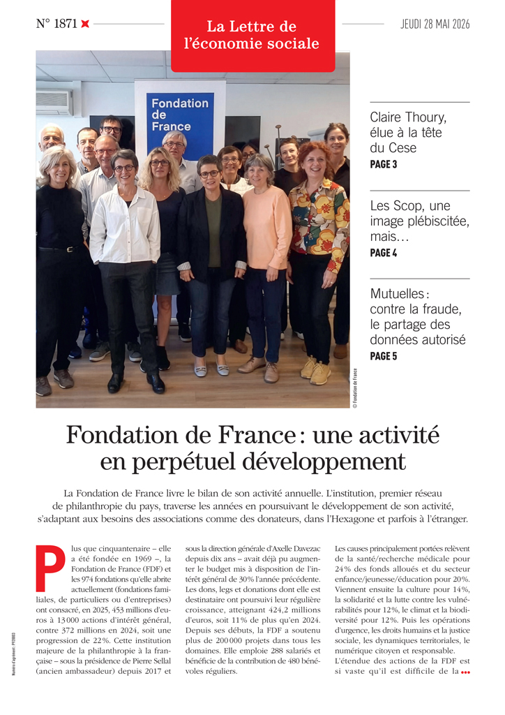 Fondation de France : une activité en perpétuel développement
