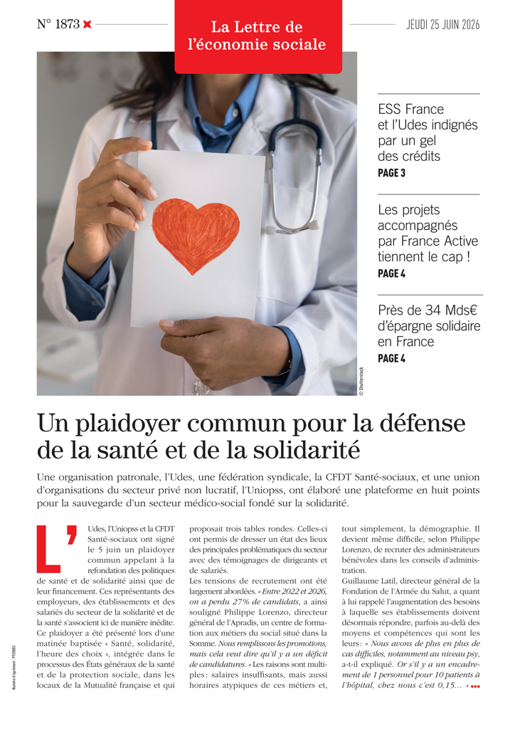 Un plaidoyer commun pour la défense de la santé et de la solidarité
