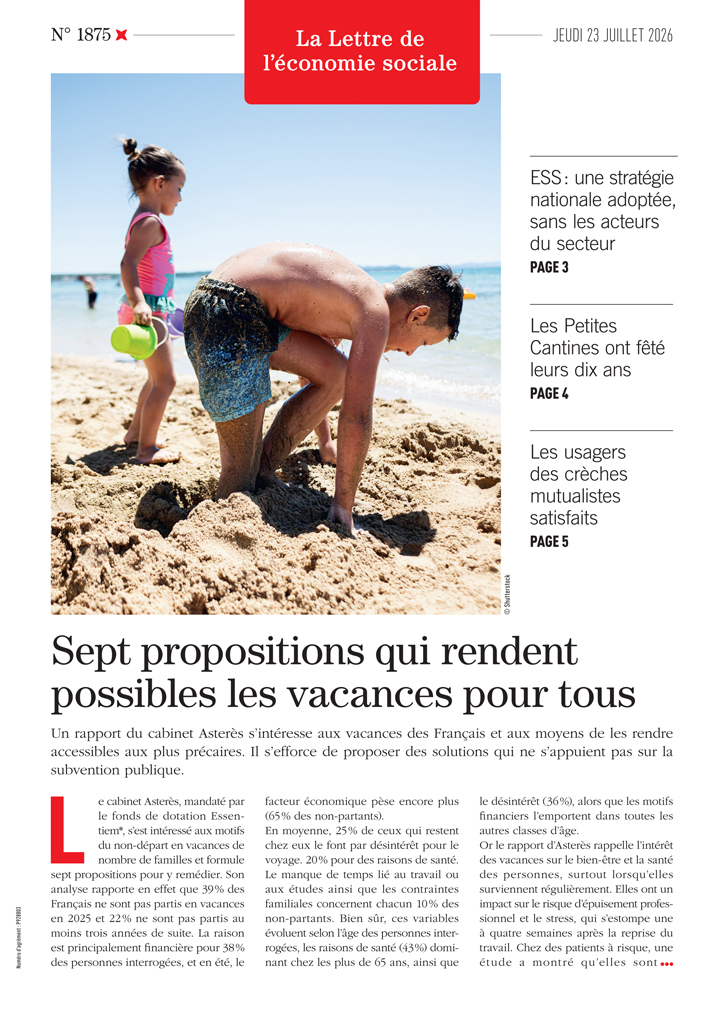 Sept propositions qui rendent possibles les vacances pour tous